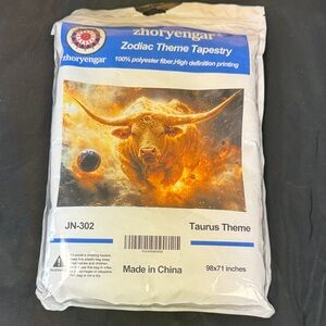 Zodiac Theme Tapestry - Taurus 98x71 inches Zhoryengar 100% polyester TAURUS ♉️